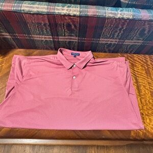 Peter Millar Crown Crafted  Men’s Polo Rose Size XXL